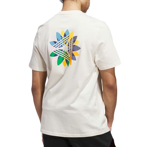 Camiseta Masculina Adidas Skateboarding Pinwheel Trefoil WWhite Crew Yellow-JY3959- -1-